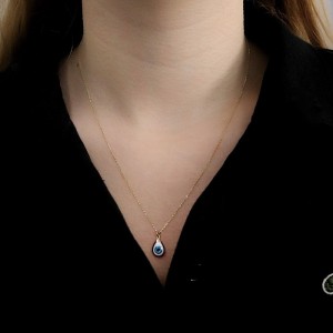 Mineli Damla Göz Kolye