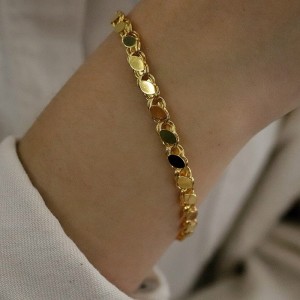 Pullu Zincir Bileklik