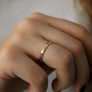 Düz 2mm Sarı Alyans (KADIN)