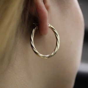 Elliptical Halka Küpe