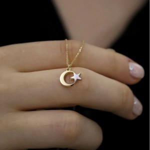 Ay Yıldız Kolye