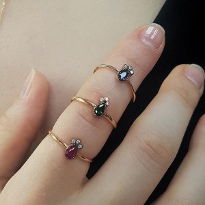 Colored Stone Yüzük