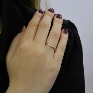 Bombeli 2mm Rose Alyans (KADIN)