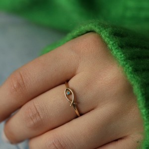 Minimal Balık Yüzük