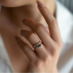 Tasarım Oval Star Yüzük