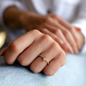 Minimal Zirconia Baget Yüzük