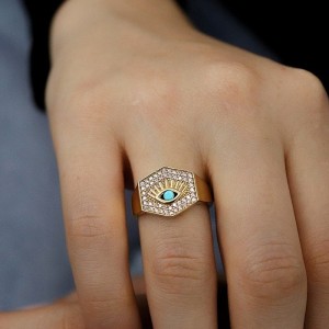 Queen's Eyelashes Şövalye Yüzük