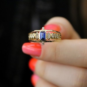 Princess Navy Blue Yüzük