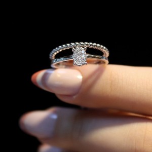 0.08 Karat Pırlanta F Color Yüzük