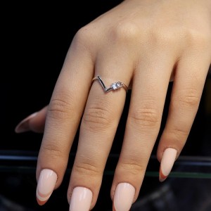 0.17 Karat Pırlanta F Color Yüzük