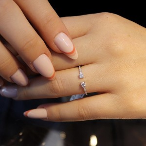 0.22 Karat Pırlanta F Color Yüzük