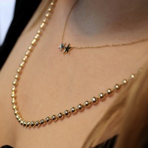 Altın Top Zincir 4mm