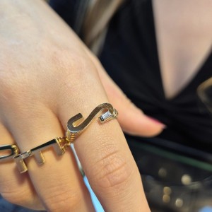 3D Style Harf Yüzük